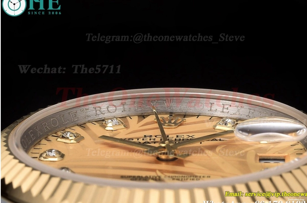 Jub Datejust Palm YG Dial SS GDF 126233 MY8215 Dia Motif 36mm 0122